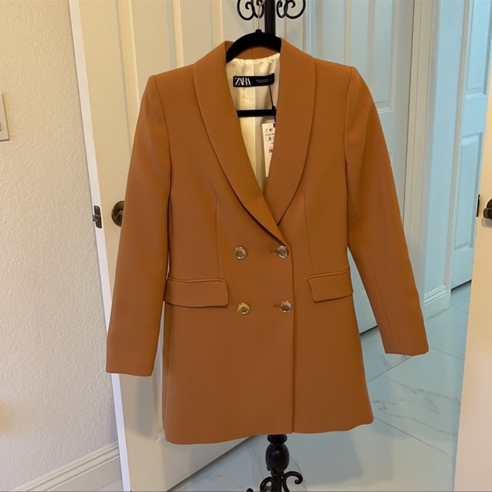 BLOGGERS FAV ZARA NWT LONG BLAZER - Picture 6 of 6